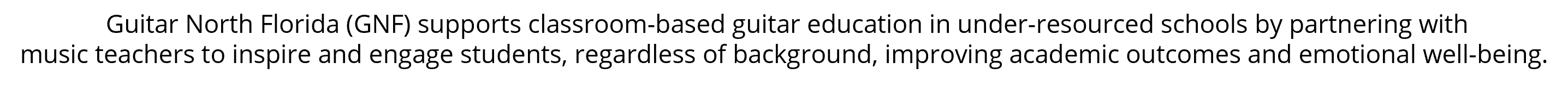 Guitar North Florida promotional banner