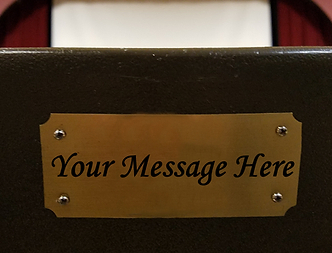 Center Theatre Seat Plaque