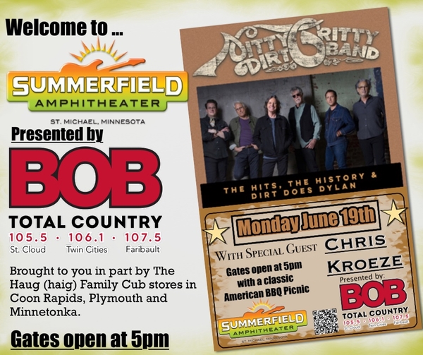 Nitty Gritty Dirt Band  -It's an All American Picnic with headliner the Nitty Gritty Dirt Band 