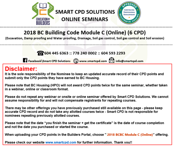 (Online) 2018 BCBC Module C