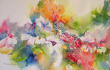 *Art Workshop: DESERT FLOWERS WITH COLOR AND COLLAGE - Instructor: Roberta Rogers