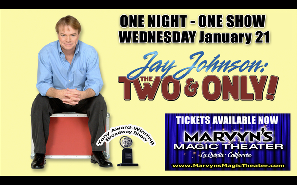 Special Event: Jay Johnson's Broadway show