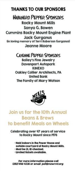 10th Annual Beans & Brews