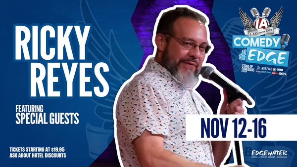 Comedian Rickey Reyes w/ John Hilder