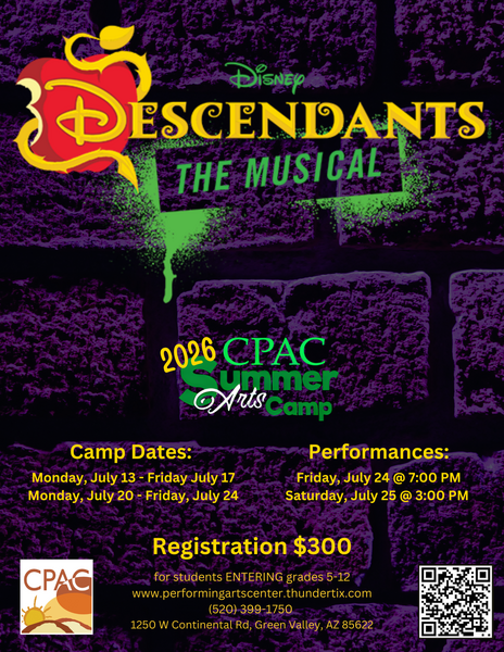 Summer Arts Camp 2026 - Descendants The Musical - Presented by Santa Cruz Shoestring Players