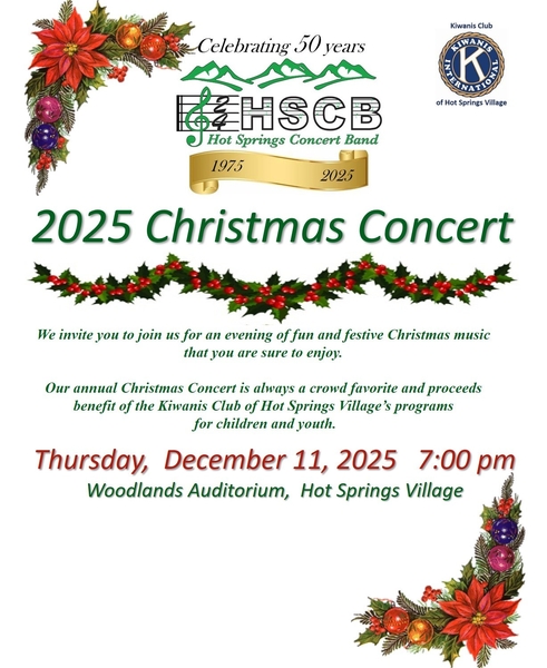 Hot Springs Concert Band Christmas Concert