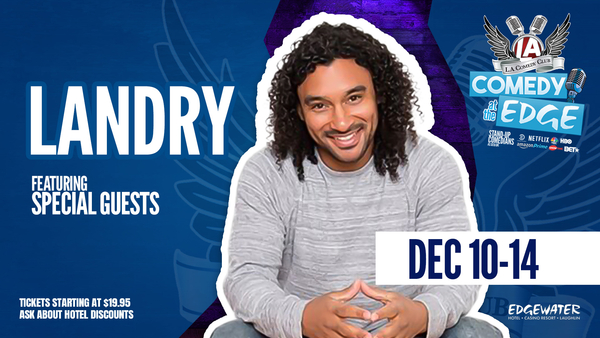 Comedian Landry w/ Lourdes Ayon