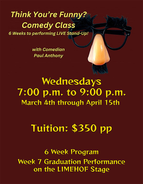 6 Week Comedy Class with Paul Anthony