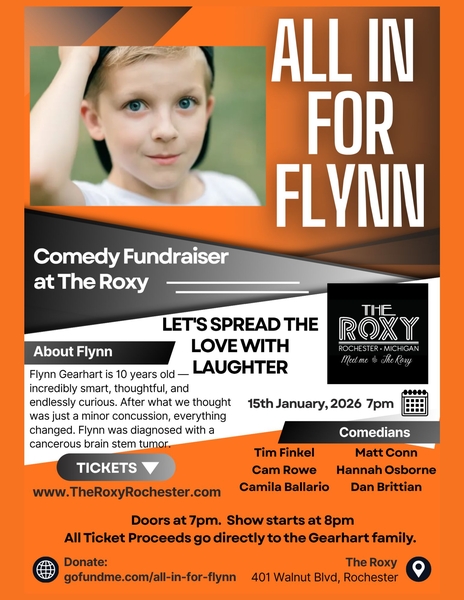 Comedy Fundraiser - ALL IN FOR FLYNN