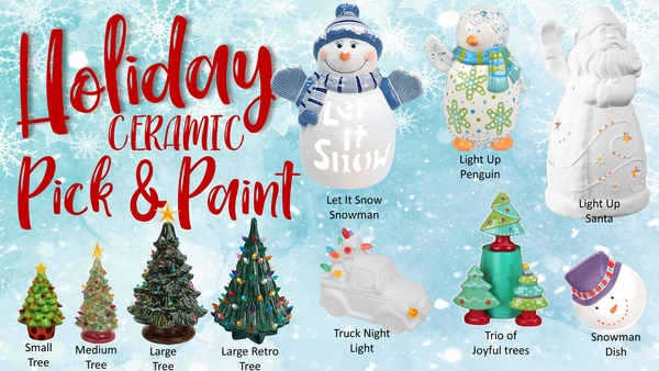 Holiday Ceramic Pick & Paint
