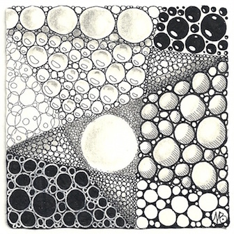 Zentangle #2: Knightsbridge, Tipple and Bales!