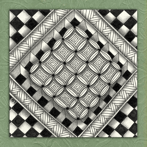 Zentangle #2: Knightsbridge, Tipple and Bales!