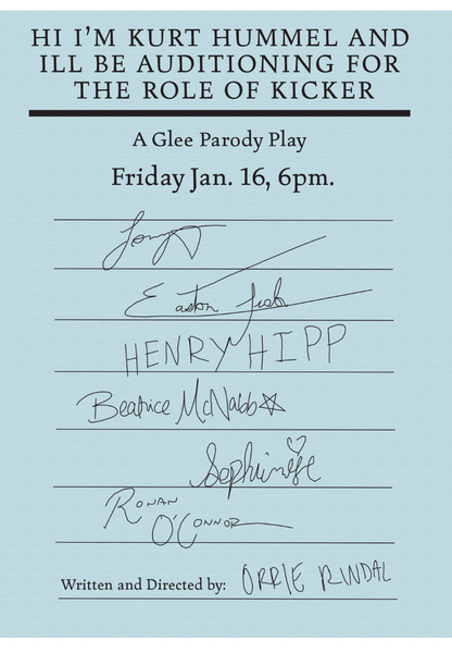 MESSFEST: Duet Do-Off with opener HI IM KURT HUMMEL AND ILL BE AUDITIONING FOR THE ROLE OF KICKER 