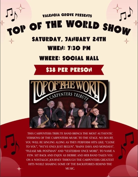 Top of the World Show- A Carpenters Tribute