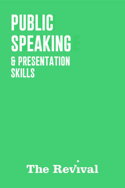 Public Speaking & Presentation Skills - Winter '26 (ONLINE)