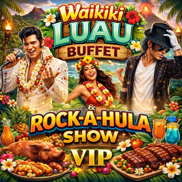VIP Waikiki Luau Buffet & Rock-A-Hula Show