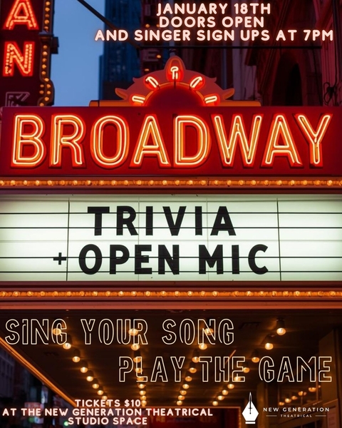 Broadway Trivia and Open Mic
