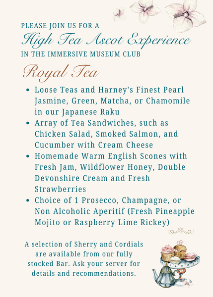 Ascot Royal Tea Immersive Experience 