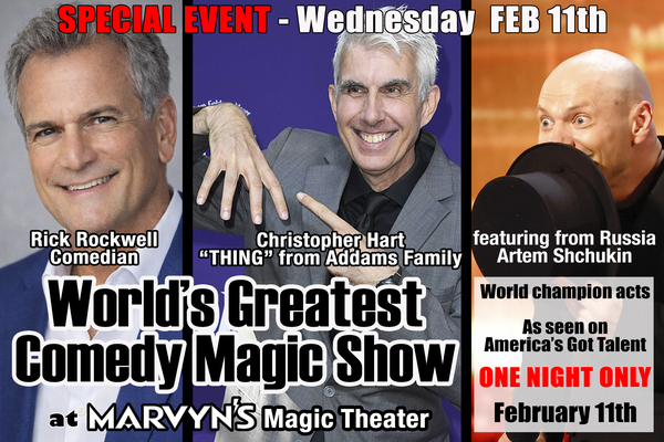 Special Event: WORLD's GREATEST COMEDY MAGIC SHOW