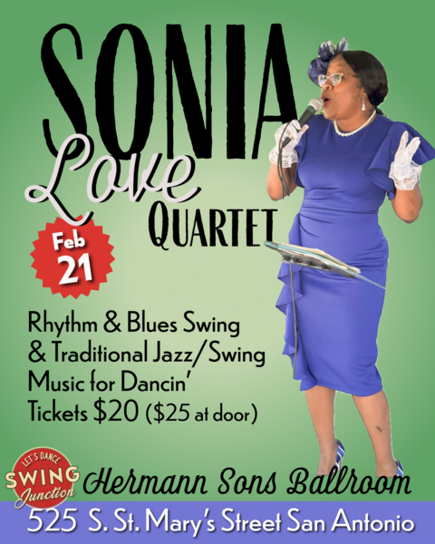 SONIA LOVE QUARTET - Swing Night – Feb 21