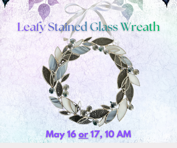 Stained Glass Leaf Wreath