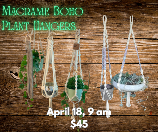 Macrame Plant Hangers- Single or Double!