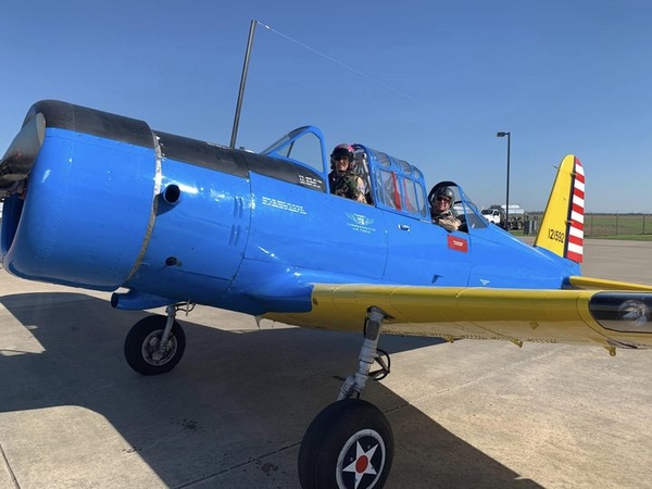 Greenville TX Barnstormer Fly-In - C47 That's All Brother, B25 Yellow Rose & BT13 Slo Poke