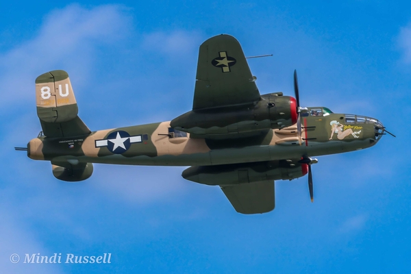 Burnet TX Bluebonnet Air Show - B25 Yellow Rose