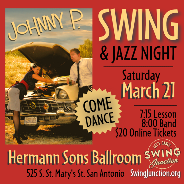 JOHNNY P & THE WISEGUYS - Swing Night – March 21