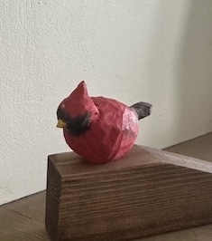 WHITTLING - CARDINAL DOORSTOP