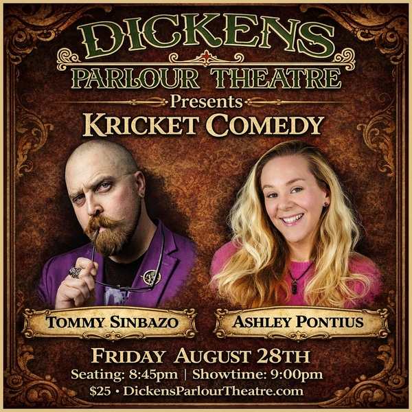 KRICKET COMEDY PRESENTS:  TOMMY SINBAZO AND ASHLEY PONTIUS