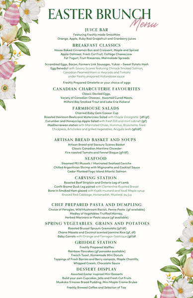 Easter Brunch at Drift Restaurant - Deerhurst Resort