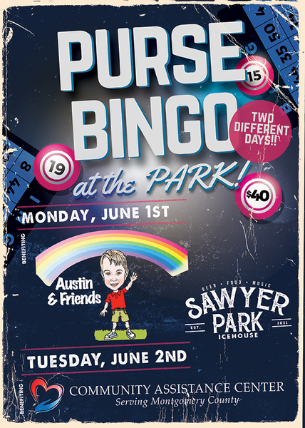 Purse Bingo at the Park - TUESDAY JUNE 2nd  benefiting Community Assistance Center