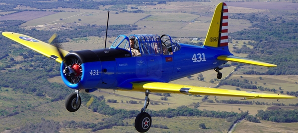 Lago Vista TX Aviation Showcase - C45, T6, BT13