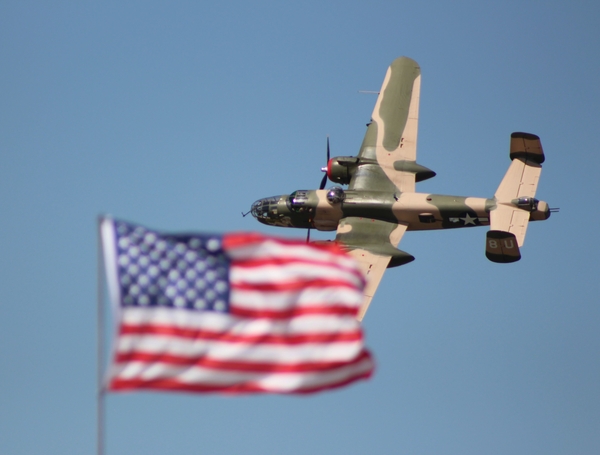 Brenham TX - Rides Day - B25 Yellow Rose
