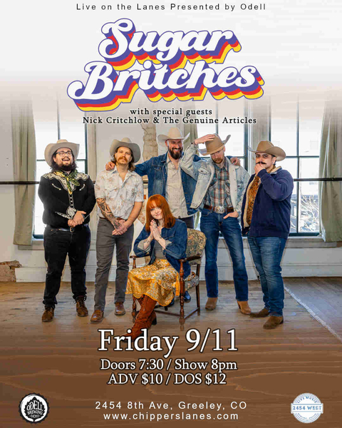 Sugar Britches w/ Nick Critchlow & The Genuine Articles