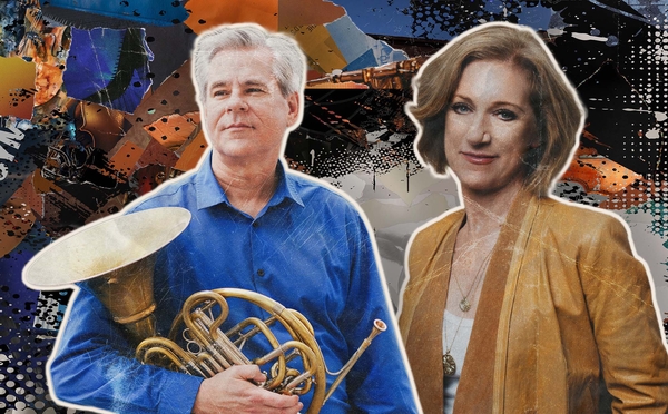Patrick Hughes, horn & Colette Valentine