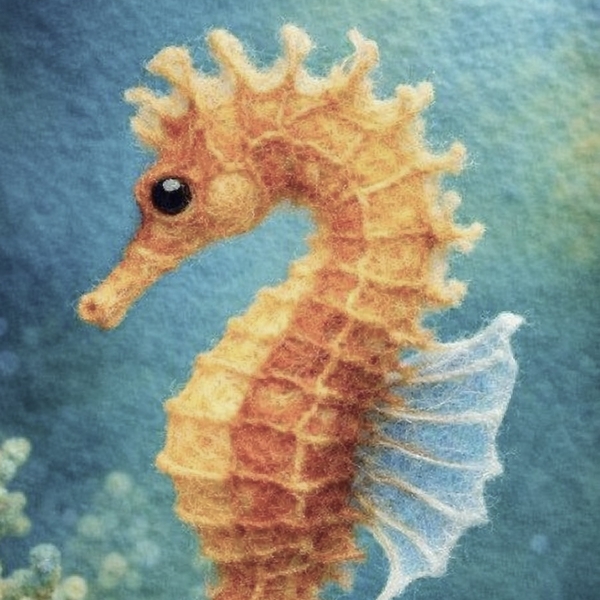 NEEDLE FELTED JELLYFISH