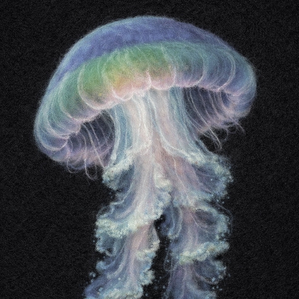 NEEDLE FELTED JELLYFISH