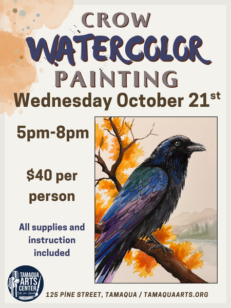 Crow Watercolor 
