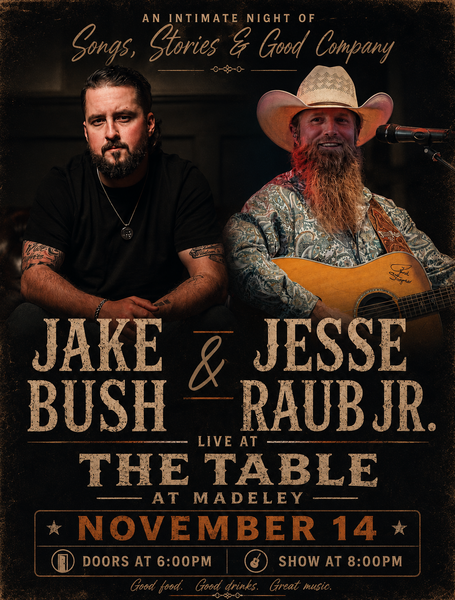 Jake Bush & Jesse Raub Jr. - Live at The Table at Madeley