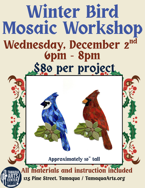 Winter Bird Mosaic Workshop
