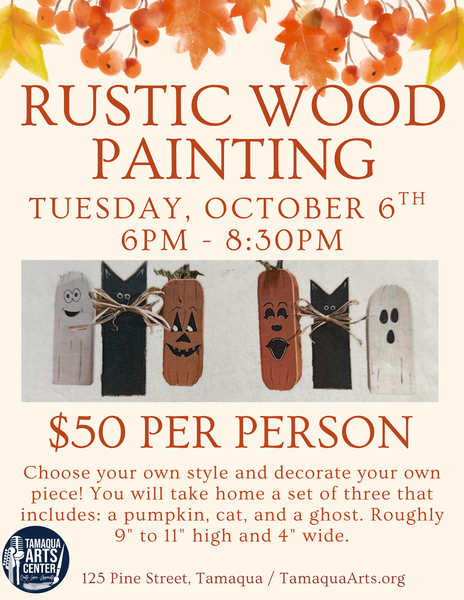 Rustic Wood Painting: Halloween Set of 3