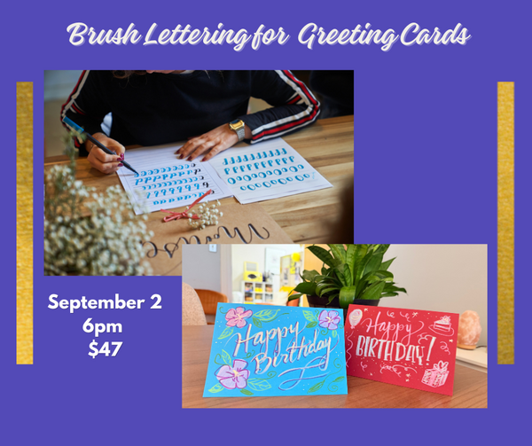 GIRLS' (and GUYS') NIGHT OUT!✍️ Brush Lettering for Greeting Cards