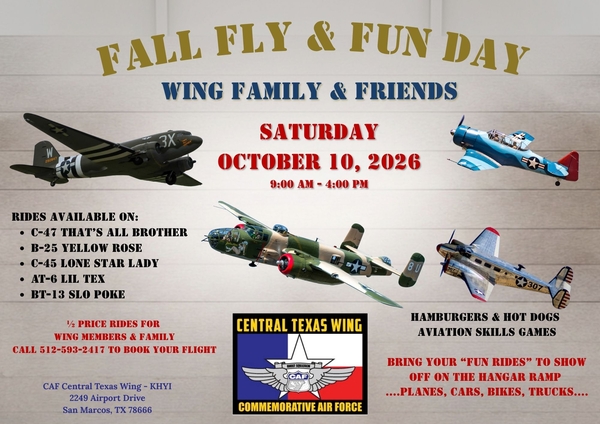 San Marcos TX -Fall Fly & Fun Day