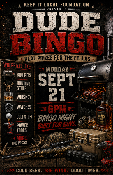 DUDE Bingo at the Park - Monday Sept 21st