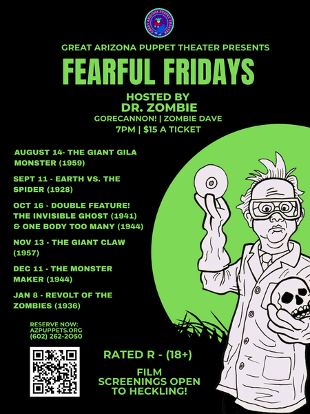 Fearful Friday with Dr. Zombie presents Earth vs. The Spider