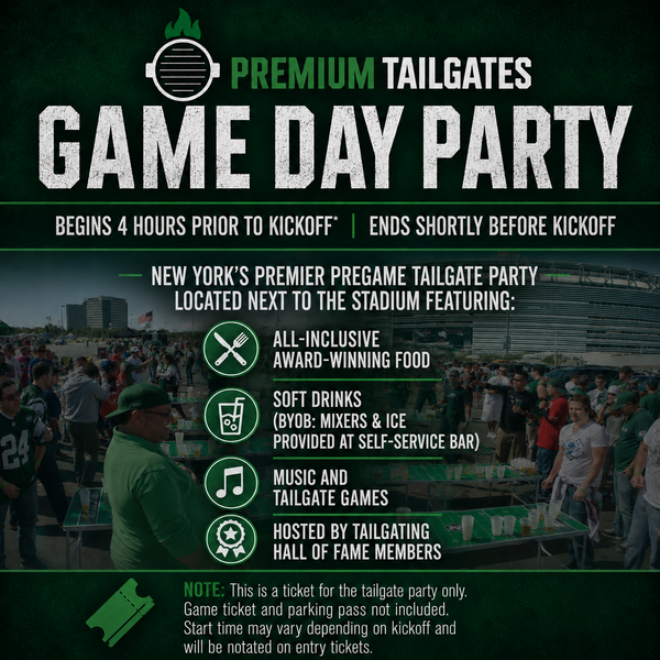 Premium Tailgates: New York Jets Game Day Party
