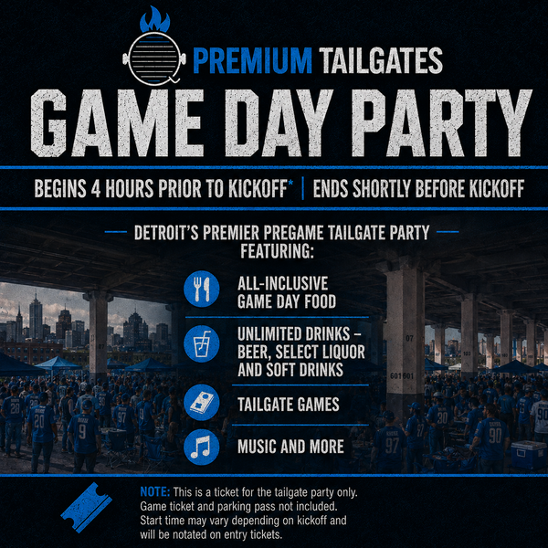Premium Tailgates: Detroit Lions Game Day Party