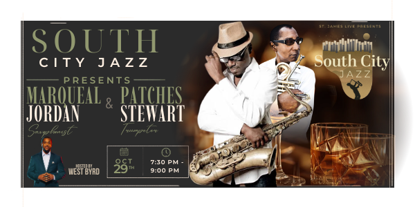 Saxophonist & Vocalist Marqueal Jordan and Trumpeter Patches Stewart
